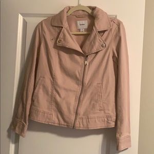 dusty pink cotton moro jacket old navy xs